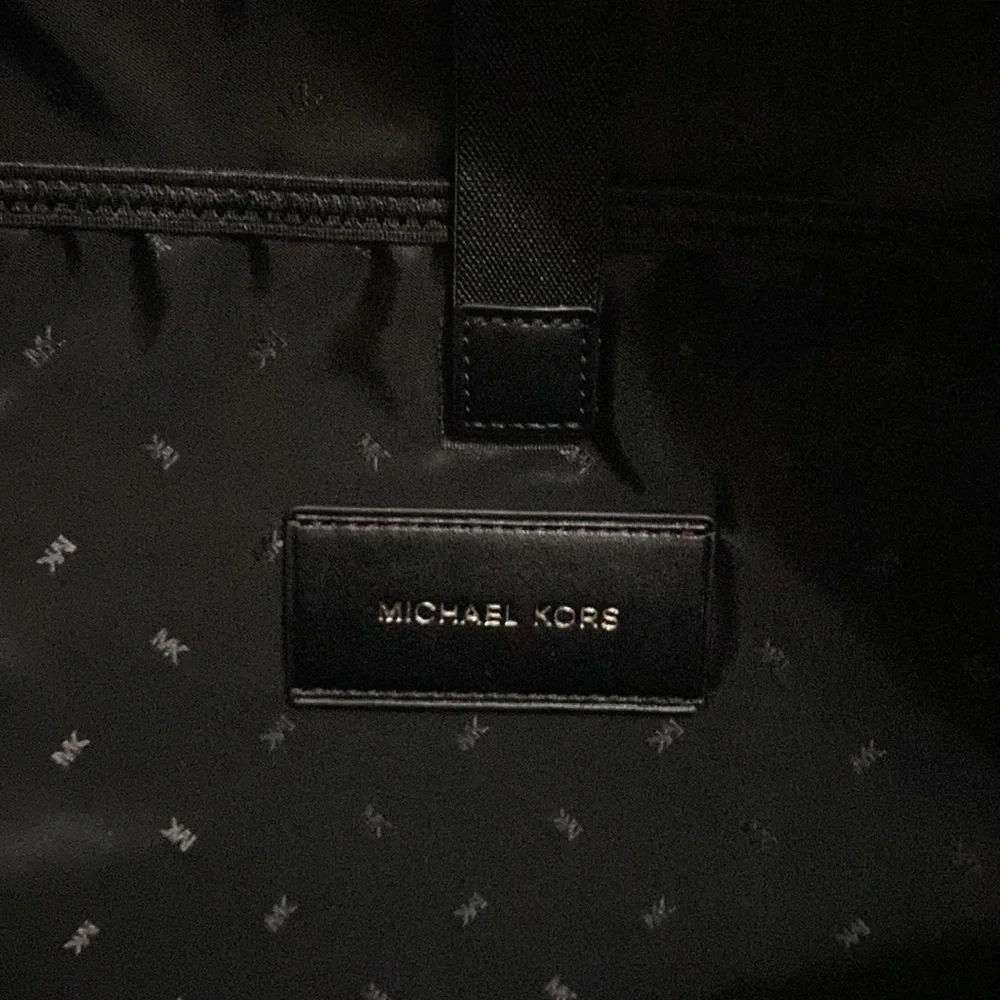 Men’s Michael Kors Store Cooper Large Backpack MK Monogram Dark Blue Color NWT - Picture 9 of 12